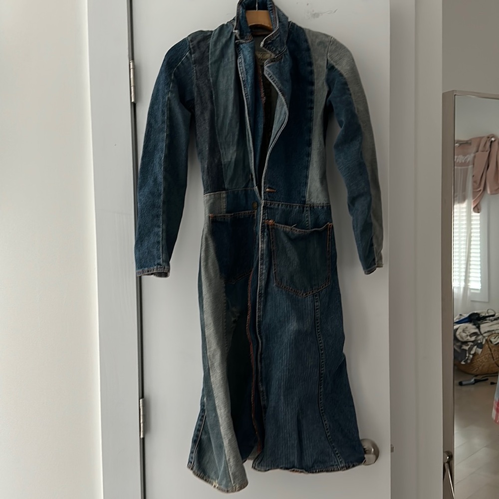 Super rare free people artisan de luxe patchwork denim jacket - XS never worn.